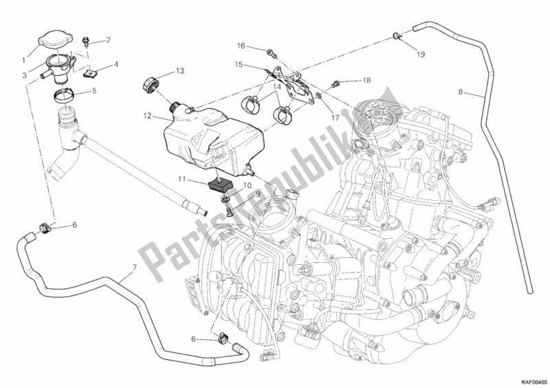Wszystkie części do Zbiornik, Zbiornik Na Wod? Ducati Diavel Carbon FL USA 1200 2017